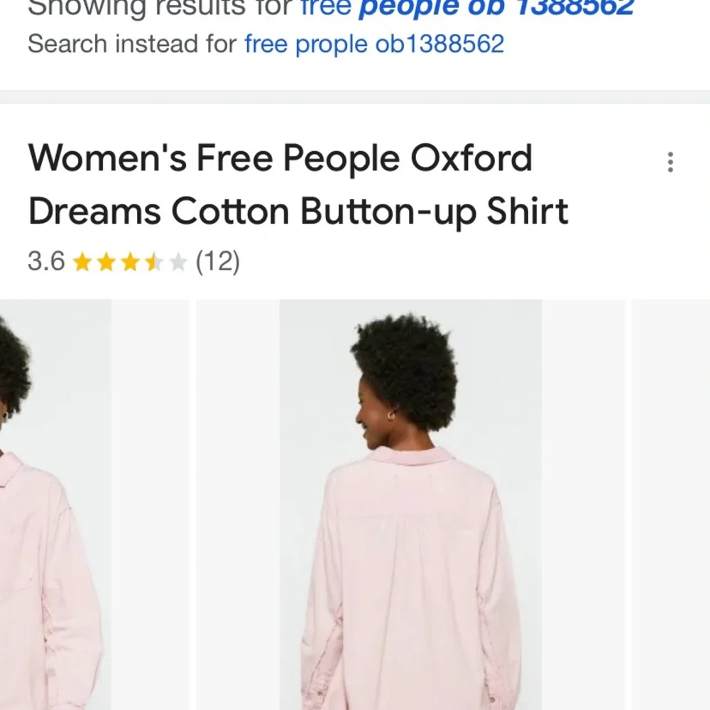 Free People Oxford Dreams Cotton Button-up Shirt   50% OFF - Picture 6 of 8